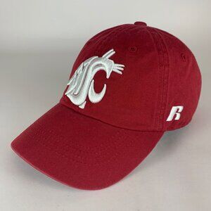 Washington State Cougars NCAA Red Russell Athletic Relaxed Fit Strapback Hat
